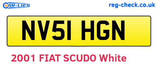 NV51HGN are the vehicle registration plates.