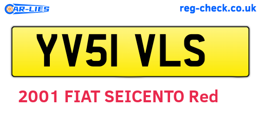 YV51VLS are the vehicle registration plates.