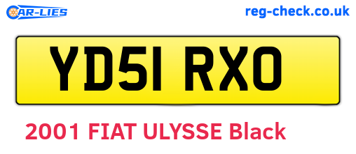YD51RXO are the vehicle registration plates.