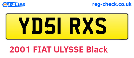 YD51RXS are the vehicle registration plates.