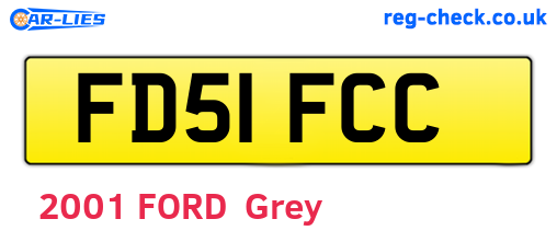 FD51FCC are the vehicle registration plates.