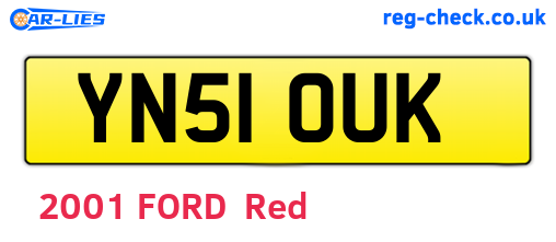 YN51OUK are the vehicle registration plates.