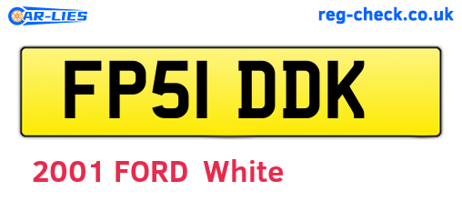 FP51DDK are the vehicle registration plates.