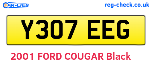 Y307EEG are the vehicle registration plates.