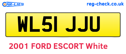 WL51JJU are the vehicle registration plates.