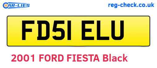 FD51ELU are the vehicle registration plates.