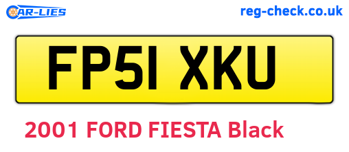 FP51XKU are the vehicle registration plates.