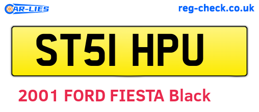ST51HPU are the vehicle registration plates.