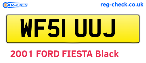 WF51UUJ are the vehicle registration plates.