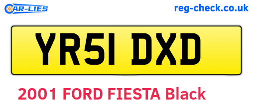 YR51DXD are the vehicle registration plates.