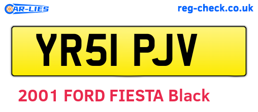 YR51PJV are the vehicle registration plates.