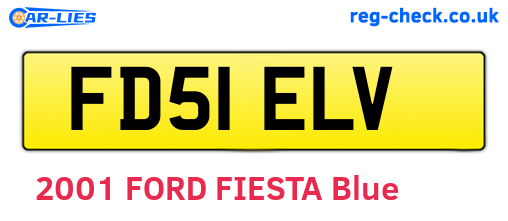 FD51ELV are the vehicle registration plates.