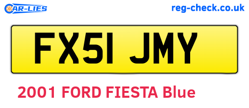 FX51JMY are the vehicle registration plates.