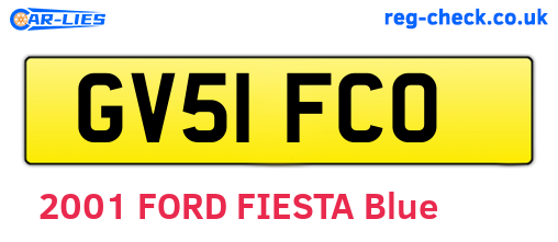 GV51FCO are the vehicle registration plates.