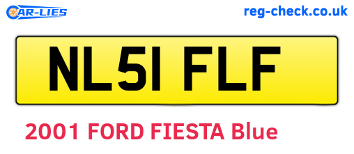 NL51FLF are the vehicle registration plates.