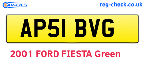 AP51BVG are the vehicle registration plates.