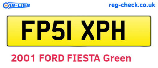 FP51XPH are the vehicle registration plates.