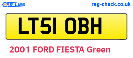 LT51OBH are the vehicle registration plates.