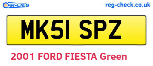 MK51SPZ are the vehicle registration plates.