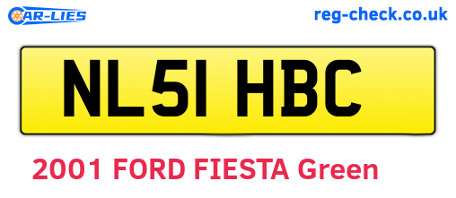 NL51HBC are the vehicle registration plates.