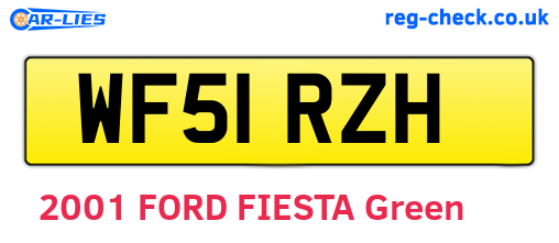 WF51RZH are the vehicle registration plates.