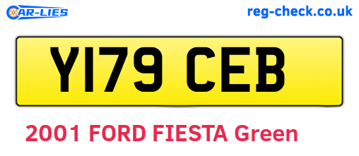 Y179CEB are the vehicle registration plates.