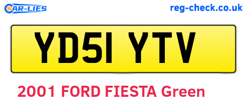YD51YTV are the vehicle registration plates.