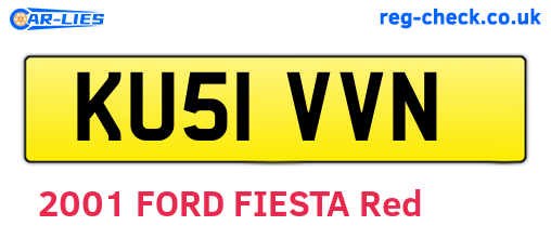 KU51VVN are the vehicle registration plates.