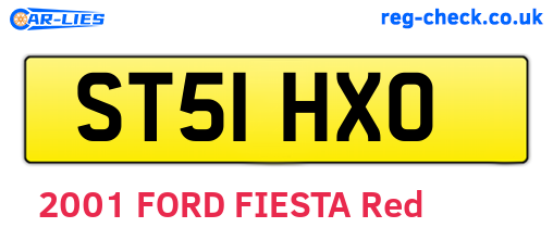 ST51HXO are the vehicle registration plates.