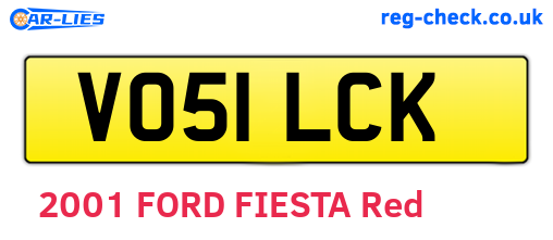 VO51LCK are the vehicle registration plates.