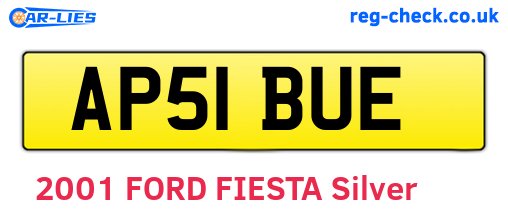 AP51BUE are the vehicle registration plates.