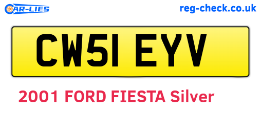 CW51EYV are the vehicle registration plates.