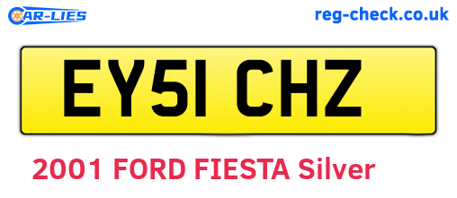 EY51CHZ are the vehicle registration plates.