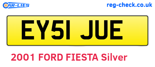 EY51JUE are the vehicle registration plates.