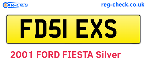 FD51EXS are the vehicle registration plates.