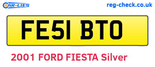 FE51BTO are the vehicle registration plates.