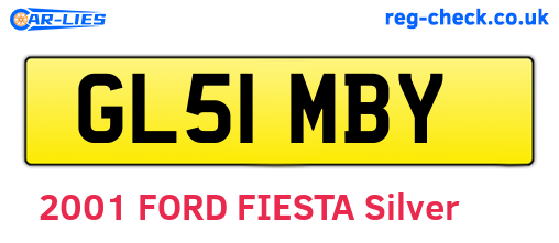 GL51MBY are the vehicle registration plates.