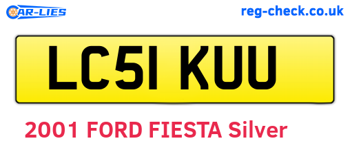 LC51KUU are the vehicle registration plates.