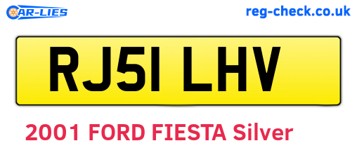 RJ51LHV are the vehicle registration plates.