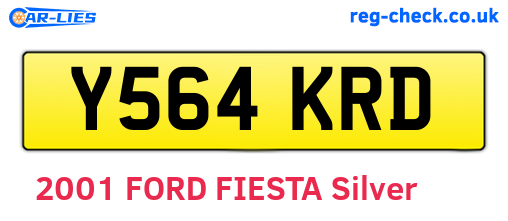 Y564KRD are the vehicle registration plates.