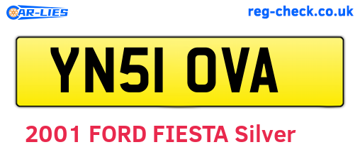 YN51OVA are the vehicle registration plates.