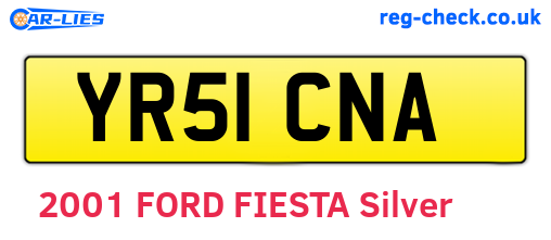 YR51CNA are the vehicle registration plates.