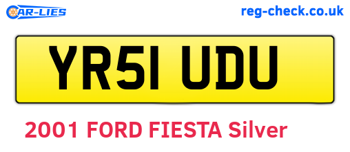 YR51UDU are the vehicle registration plates.
