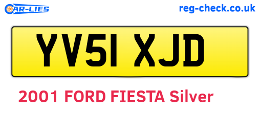 YV51XJD are the vehicle registration plates.