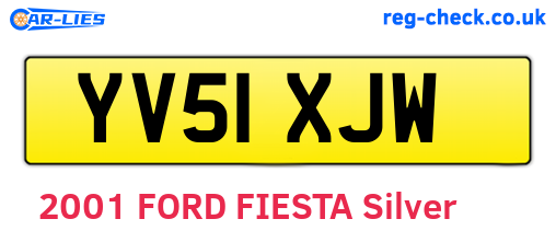 YV51XJW are the vehicle registration plates.