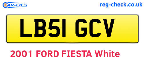 LB51GCV are the vehicle registration plates.