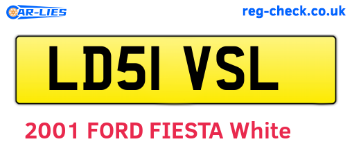 LD51VSL are the vehicle registration plates.
