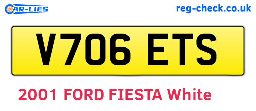 V706ETS are the vehicle registration plates.