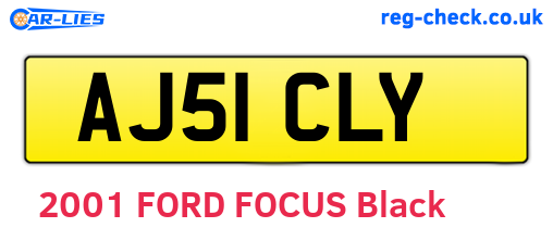 AJ51CLY are the vehicle registration plates.