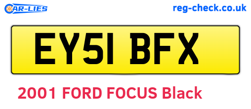 EY51BFX are the vehicle registration plates.
